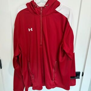 Under Armour Crimson and White Pullover